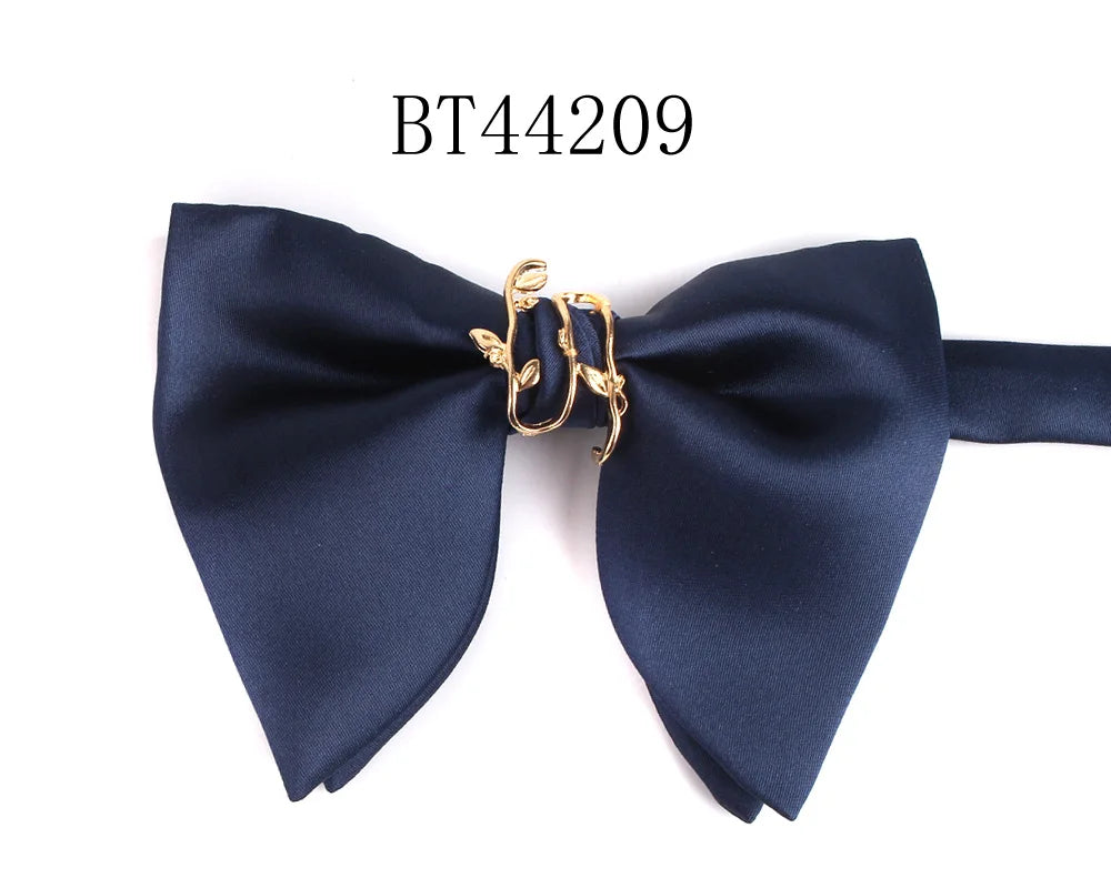 New Wedding Bowtie Casual Solid Bow tie For Men Women Adult Bow Ties Cravats Male Over Size Bow knot For Party Black Men Bowties