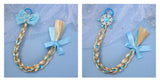 Girls Snowflake Hair Bow Kids Rainbow Hair Tie Princess Accessories Toddler Snowflake Elastics Baby Accessories Hair Bands Braid