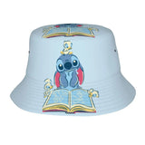 Unisex Kawaii Bucket Hats Funny Stitch Cartoon Accessories Bob Hat For Beach Headwear Lightweight