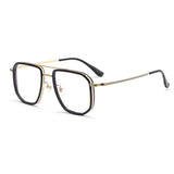Vintage Titanium Eyeglasses Frame Men Square Myopia Prescription Glasses Women Retro Optical Luxury Brand Glasses Frame Eyewear