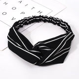 Fashion WomenFloral Headband Hair Accessories Leopard Cross Knotted Bow Chiffon Hair Band Girls Headdress Ladies Hoop Headwear