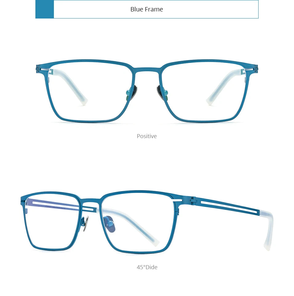 FONEX Titanium Glasses Frame Men New Brand Design Square Eyewear Ultralight-Weight Japanese High Quality Eyeglasses Frames 85779