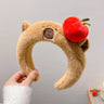 New Kawaii Pink Rabbit Banana Guinea Pig Plush Headband Creative Funny Fun Fashion Portable Cute Anime Headband for Woman Girls