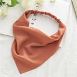 Headbands Cute Women Elastic Hair Accessories Bandana Turban Headwrap Triangle Hair Scarf