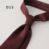 New Jacquard Polyester 8CM Formal Red Brown Neckties Men's Casual Cartoon Neck Tie Suit Cravat Wedding Party Banquet Accessories