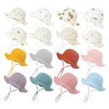 Baby Boy Girl Summer Bucket Hat Soft Cotton Panama for Kids Infant Toddler Cap Outdoor Beach Sun Caps Baby Fisherman Hats