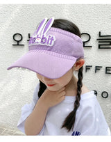 2023 New Kids Sun Hats Children Summer Visors Cute Rabbit Wings Bunny Hat Summer Hat for Kids Boys Girls Hats 3-12years Old
