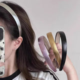 New Europe and America Elegant Gold Sliver Leather PU Hairband Headband for Women Girls Hair Bands Hair Accessories
