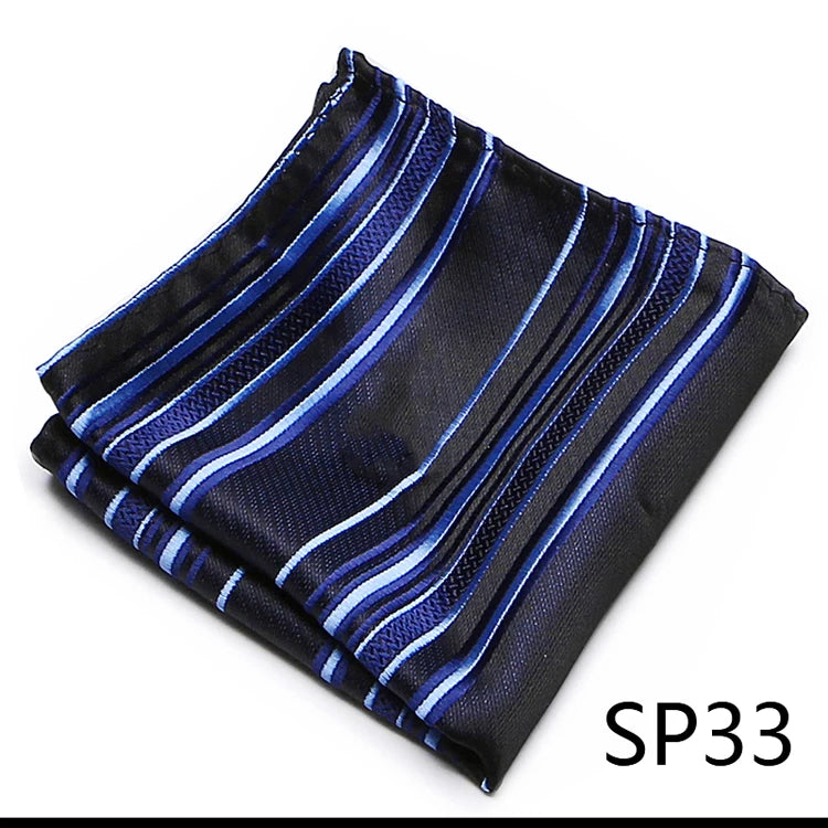 High Grade 2023 New Style Hot sale Silk Handkerchief Black Suit Accessories Solid Men Abraham Lincoln's birthday Pocket Square