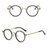 Reading Glasses Men High Quality Round Alloy Magnifying Glasses Eye Prescription 0 To +4 Clear Lens Anti Blue Light Glasses New