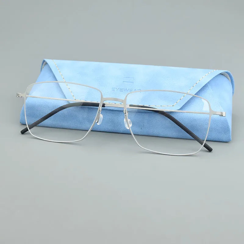 pure Titanium Glasses Frame for Men women 5508 Vintage square Myopia Prescription Eyeglasses Frames 2024 Optical Korean Eyewear