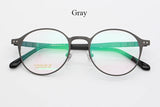 Pure Titanium Glasses Frame for Men Retro Round Prescription Eyeglasses Frames Women 2022 Vintage Myopia Optical Male Eyewear
