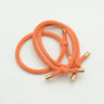 10PCS 5mm Knotted Twilled Elastic Hair Bands Golden Ends Hair Ties for fashion girls elasticity ponytail holders hair scrunches