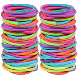 100Pcs Black Elastics Small Hair Ties Elastics Small Hair Rubber Bands Accessories Ponytail Holders for Women Girls Baby Toddle