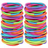 100Pcs Black Elastics Small Hair Ties Elastics Small Hair Rubber Bands Accessories Ponytail Holders for Women Girls Baby Toddle