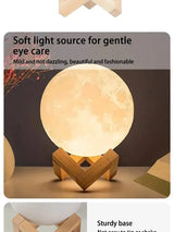 1 LED Moon Light Galaxy Light, DIY Moon Night Light, Girl, Boy, Child, Woman Birthday Gift, Bedroom Decoration (Warm Light)