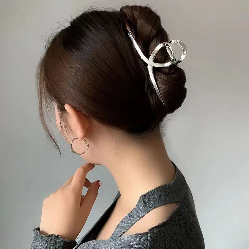 Fashion Geometric Metal Hair Claw Clips for Women Vintage Hair Clamps Crab Headband Hairpin Girls Hair Accessories Headwear