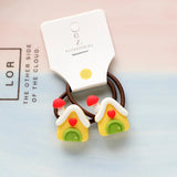 2pcs New Cute Cartoon Christmas Elk Elastic Hair Bands Rubber Hair Rope Tie Girls Hair Scrunchie Ponytail Holder Gum Accessories