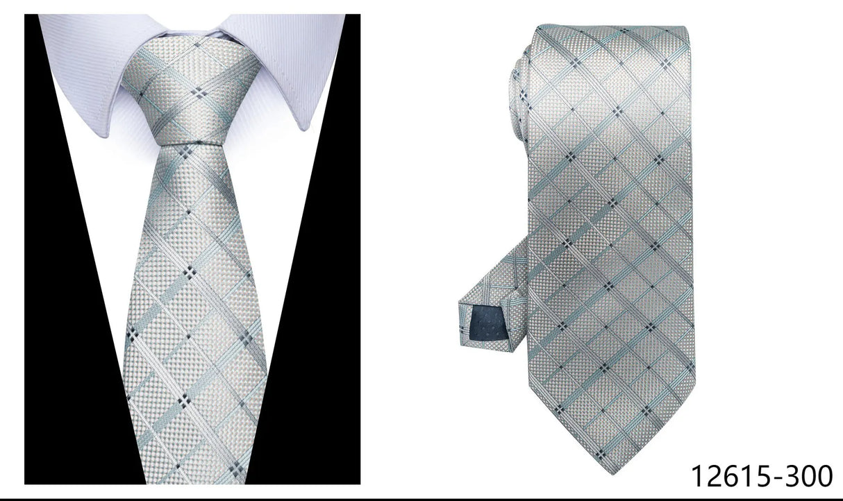 100% Silk Brand Purple Tie Men Necktie High Quality Mix Colors Silk 7.5 cm Gravatas Accessories Wedding April Fool's Day
