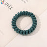High Elasticity Telephone Coil Hairbands Women Spiral Hair Ties Girls Hair Rings Rope Solid Color Hair Accessories Gum Scrunchy