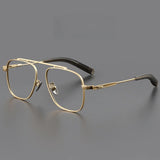 Titanium Double Beam Men's Glasses Frame Fashion Light Luxury Women's Glasses Frame Retro Optical Prescription Glasses Fram 105