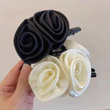 13cm Rose Shark Clip  Large  hair claw Elegant High-Grade Hair Accessories Pinzas Para El Cabello  Заколка Для Волос