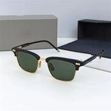 Men Square Business Titanium Acetate Glasses Frame Fashion Brand Designer Ultra-light Eyeglasses TB711 Sun Sunglasses Glasses