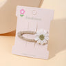 1pcs Ins Daisy Flower Hair Clips Baby Girl Hairpins for Kids Lace White Barette Princess Hooks Infant Accessories Korean