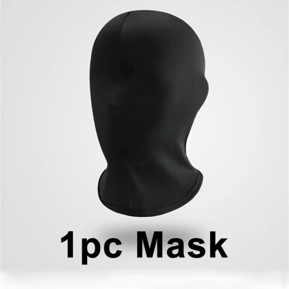 Cosplay Black No Hole Spandex Head Cover Hat Women Men Simulate CS Balaclava Cap Sun Uv Protection Bike Motorcycle Ski Mask