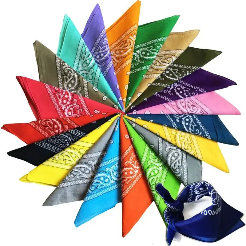 Fashion Bohemian Print Bandana Hair Bands Hip Hop Man Women Outdoor Unisex Headbands Band Wrist Wraps Face Mask Handkerchief