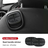 Leather Car Rear Seat Back Handle Decal Cover Protective Sticker For Mini Cooper R56 R55 F56 F57 Interior Decorative Accessories
