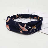 Women Headband New Fashion Hair Bands Bohemian Cross Elastic Hair Band For Ladies Black Purple Female Head band Hair Accessories