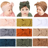 Baby Accessories For Newborn Toddler Kids Baby Girl Boy Headband Nylon Jacquard Hair bandand Solid Colour Elastic Hair Accessori