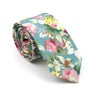 New Men's Floral Neck Ties Casual Cotton Slim Tie Skinny Wedding Party Suit Collar Flower Neckties Gravata Accessories Gift