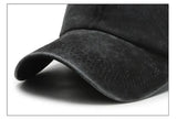 Hat Men's Washed Coated Baseball Cap Color Tile Korean Version Simple Dome Cap Solid Color Sports Sun Hat