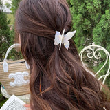 Retro Butterfly Hair Clips Back Of The Head Hair Claws Sweet Coiled Hairpin Women Lady Girl Headwear Hair Styling Tools