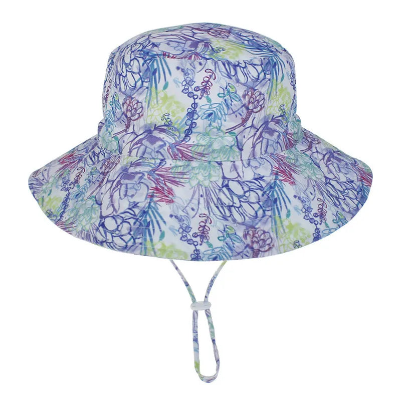 Summer Baby Sun Hat Baby Sun Hat for Girls and Boys Outdoor Anti UV Kids Beach Caps Bucket Cap