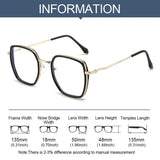 Blue Ray Blocking Anti-Blue Light Glasses Eye Protection PC Square Eyeglasses Ultralight Optical Spectacle Eyeglass Office