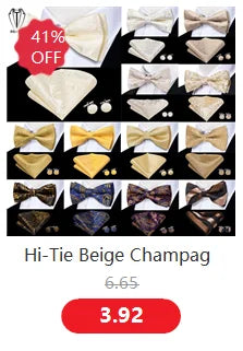 Dropshipping Solid Silk Mens Bow Tie Hanky Cufflinks Set Pre-tied Butterfly Knot Bowtie Wholesale for Male Wedding Business