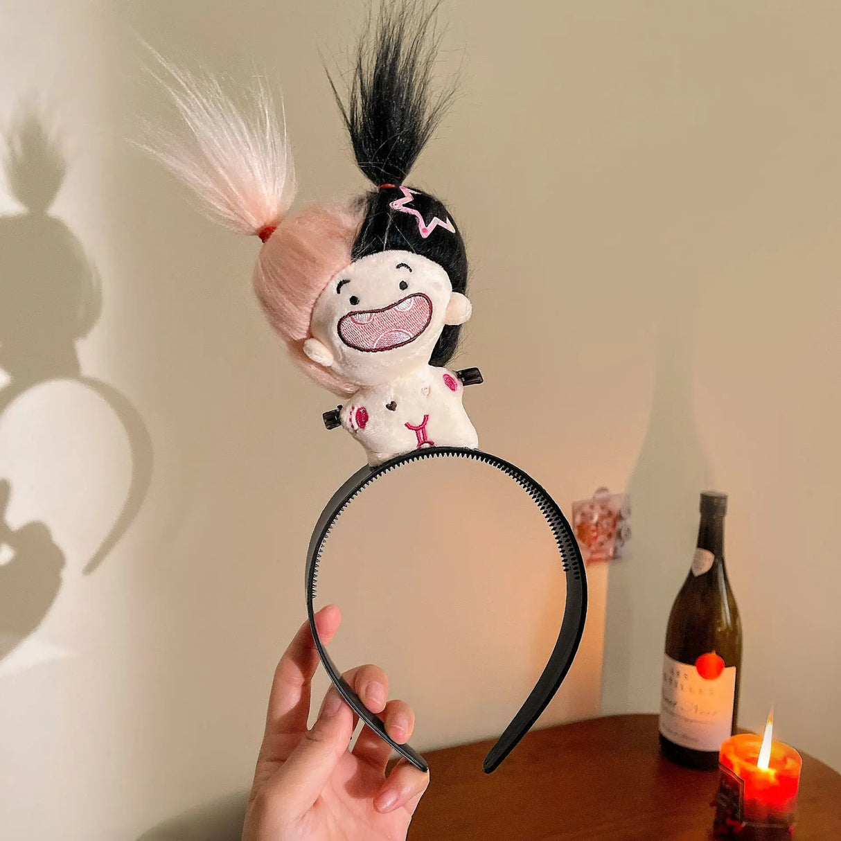 Ratatouille Hairband Cute Headband Kawaii Plush Hair Accessory Color Doll Wide-Brimmed Hairpin Creativity Headdress Gift