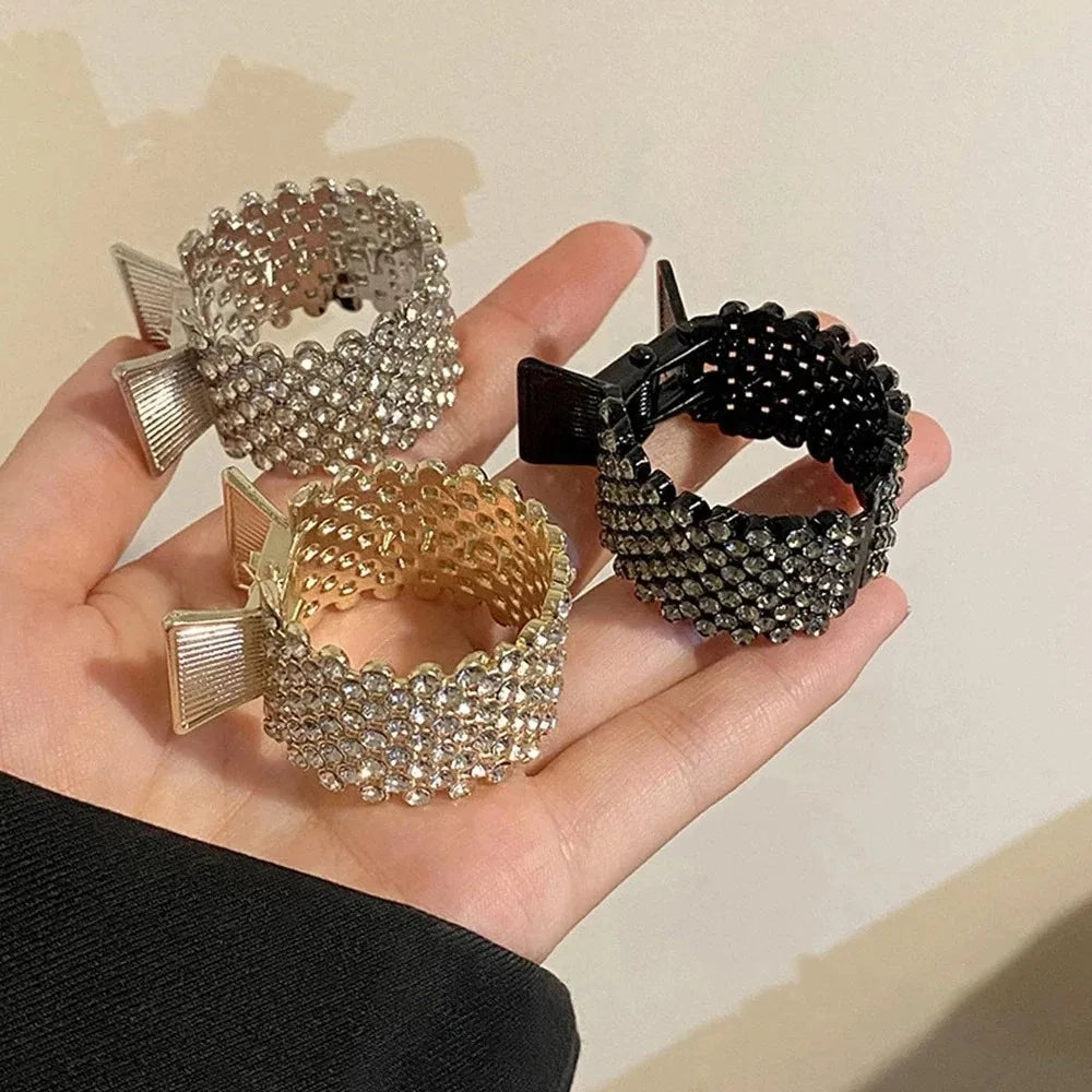 Fashion Gold Color Hollow Geometric Hair Clips Metal Hair Claw Cross Hairclip Headband Hairpin Hair Crab Women Hair Accessories