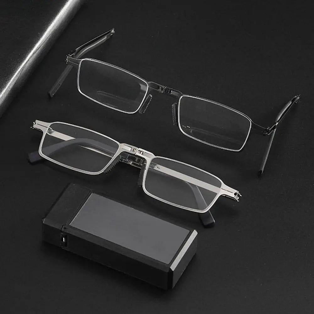 Blue Ray Blocking Anti-Blue Light Reading Glasses Portable With Glasses Bag Hyperopia Glasses Eye Protection Folding
