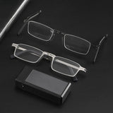 Blue Ray Blocking Anti-Blue Light Reading Glasses Portable With Glasses Bag Hyperopia Glasses Eye Protection Folding