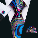 Famous Brand Cravate 2018 New Printed Tie Neck Ties For Mens Wedding Tie 8.5cm Width Mens Gravata Party Neckties For Wedding