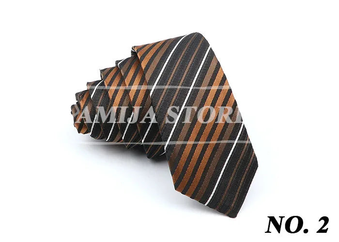 Slim Ties For Men Women Skinny Striped Plaid Paisley 5cm Necktie Casual Wear For Party Wedding Narrow Collar Male Tie Accessorie