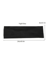 4Pcs Black Twist Knotted HeadBands Boho Stretchy Hair Band Non Slip for Girl Turban Plain Headwrap Yoga Workout Hair Accessories
