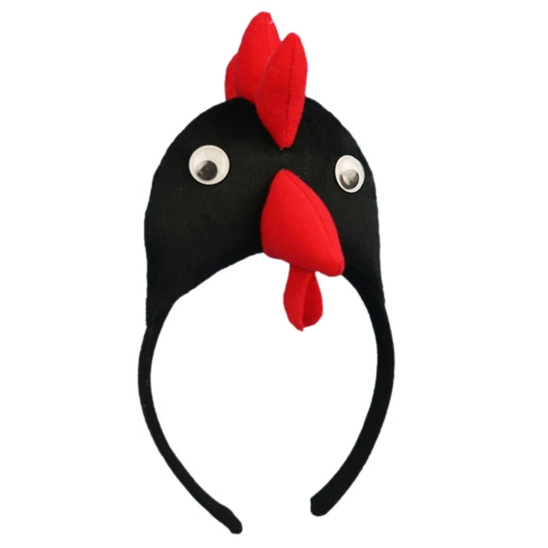 Cartoon Animal Headband Halloween Festival Performance Props Headband Little Penguin Lion Monkey Fish Headbands Hair Accessories