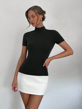 Robe ultra-courte simple pour femme, style élite, pour le travail, les déplacements au bureau, les déplacements, les couleurs contrastées, nouvelle collection printemps-été