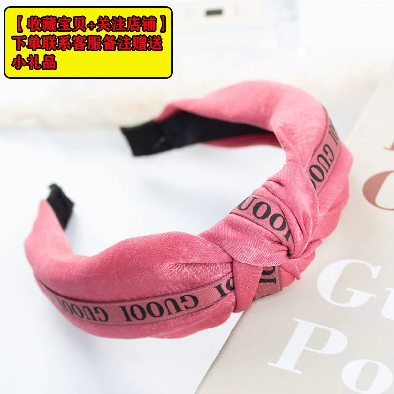 New Flower Headbands For Women Hair Hoop Knot Turban Headband Elastic Hairband Hair Accessories for Girls No Slip Stay