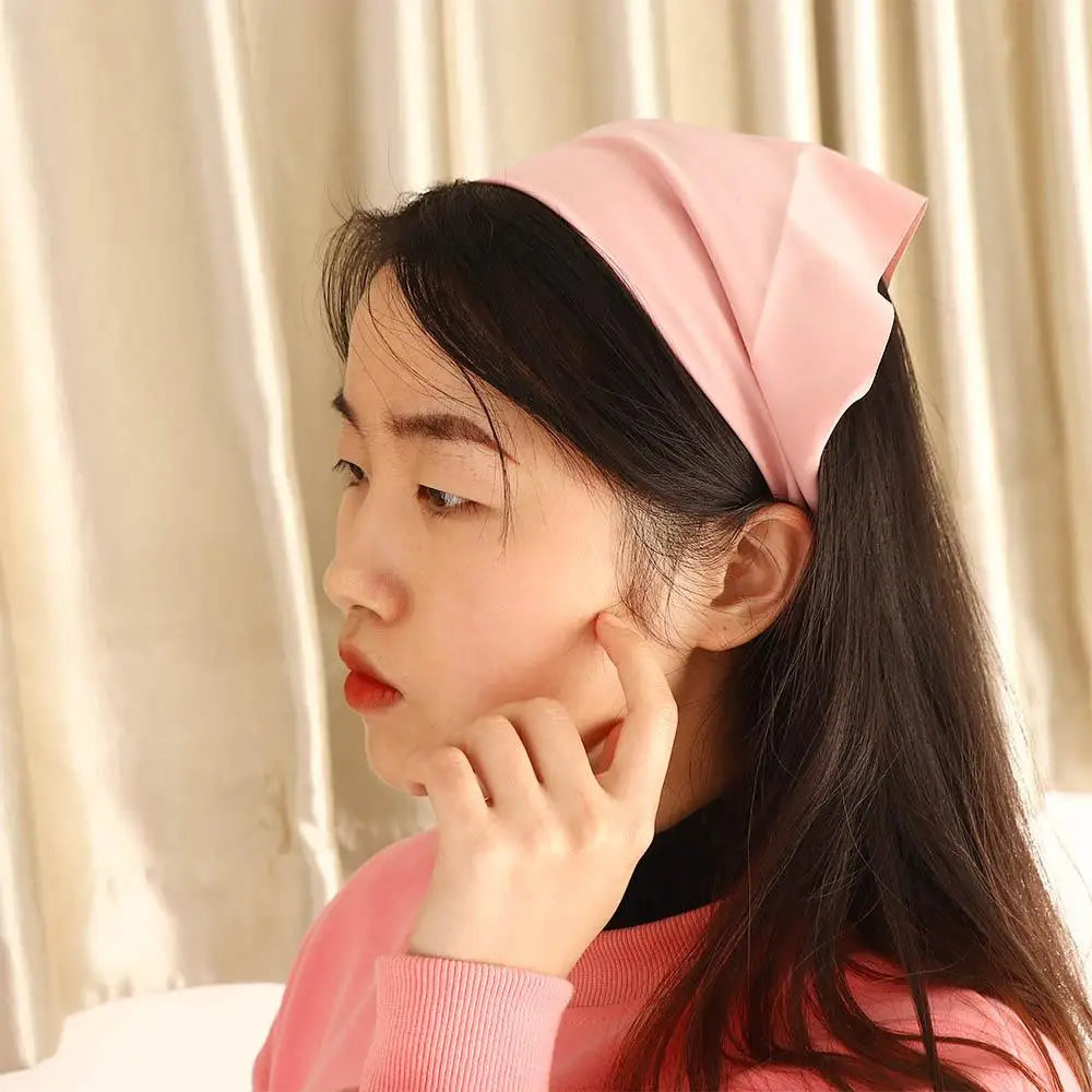 Headbands Cute Women Elastic Hair Accessories Bandana Turban Headwrap Triangle Hair Scarf